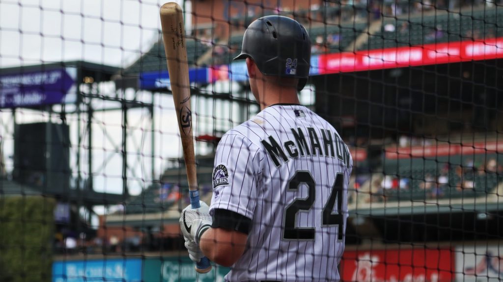 Baseball player preparing to bat