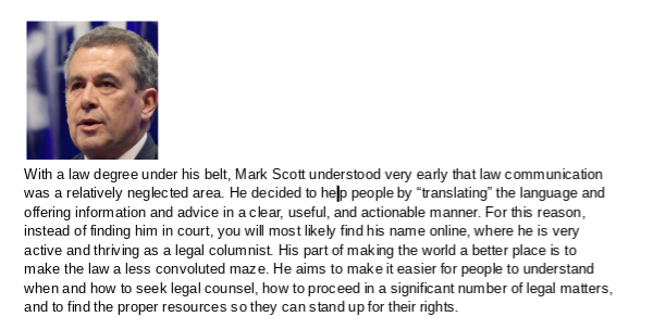 Mark Scott bio